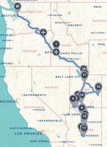road trip map